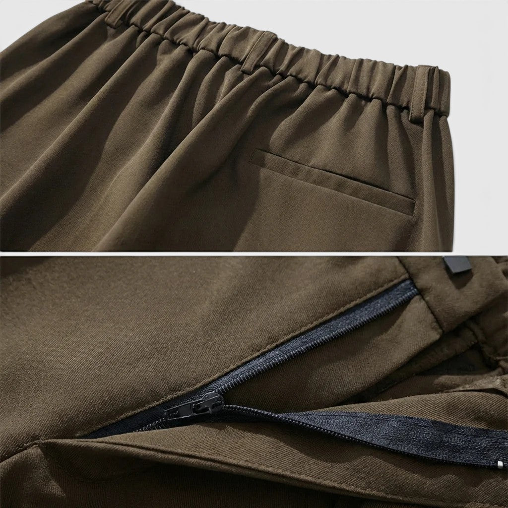Men’s Pleated Straight Leg Trousers