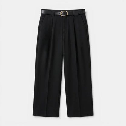 Men’s Pleated Straight Leg Trousers
