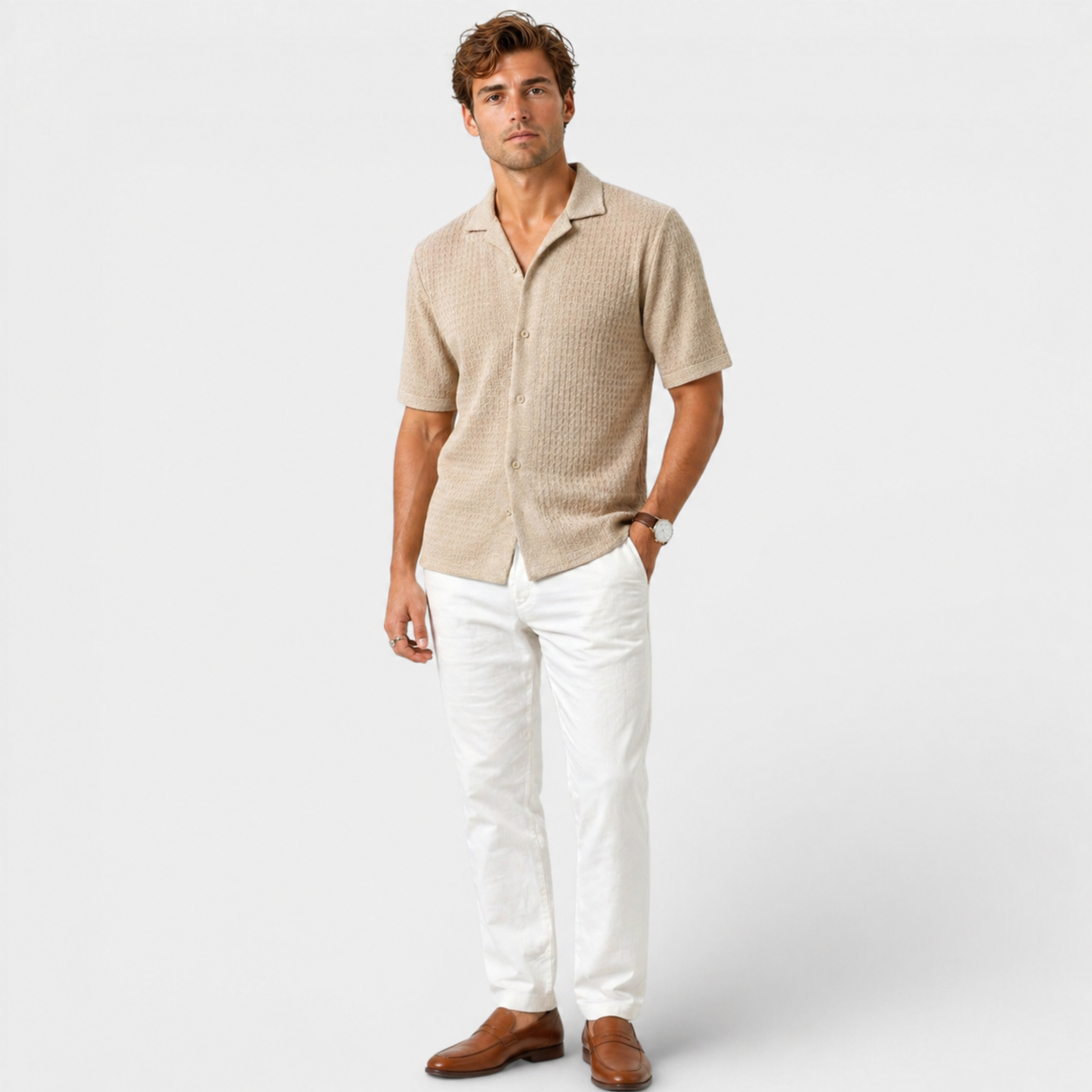 Men’s Elegant Shirt – Smart Casual Summer Wear