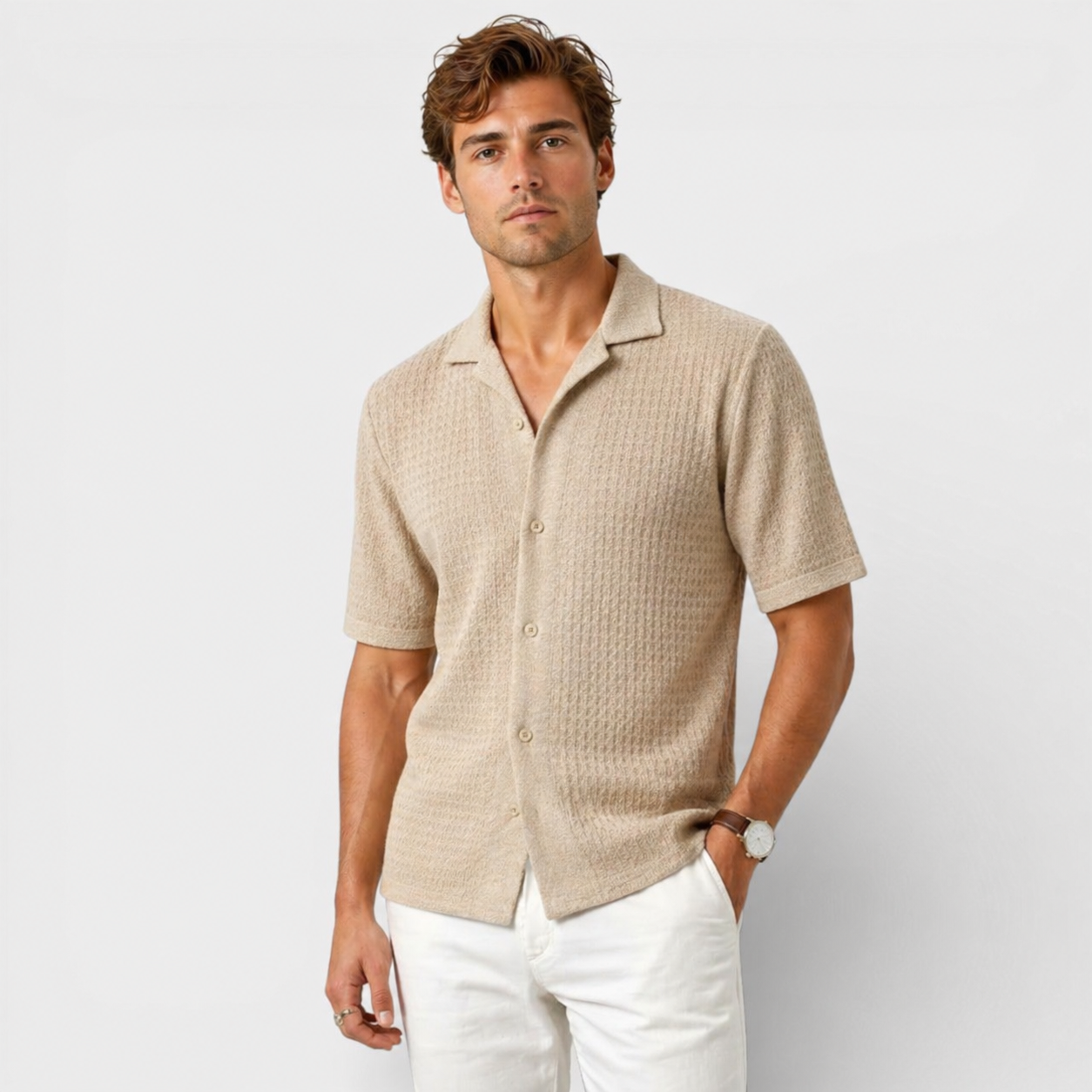 Men’s Elegant Shirt – Smart Casual Summer Wear