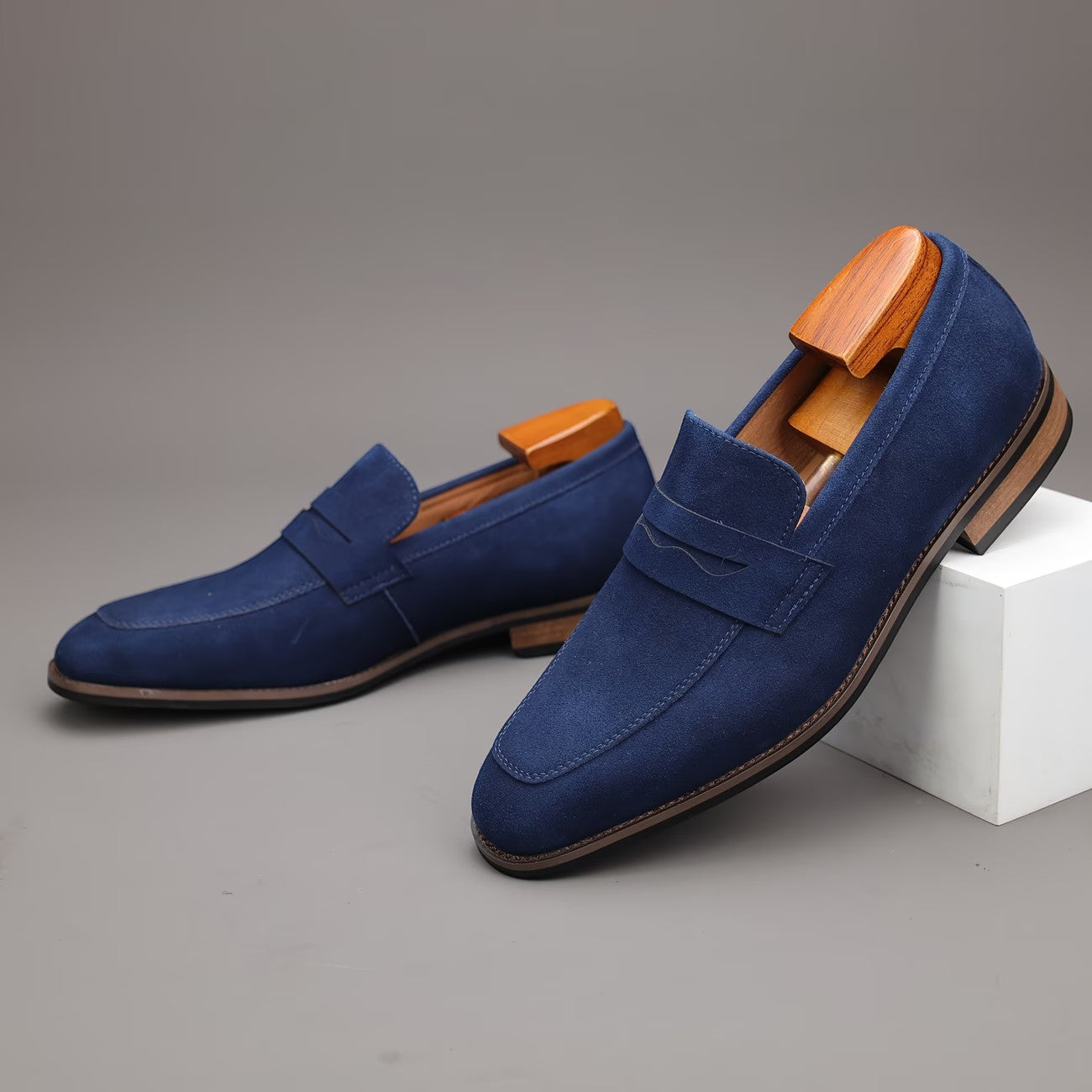 Men’s Suede Penny Summer Loafers
