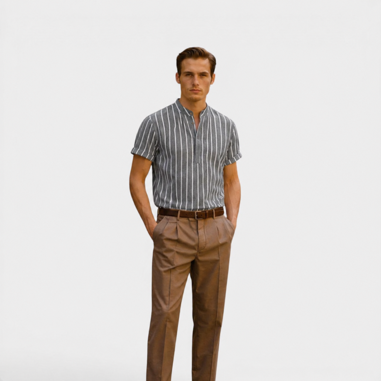 Men’s Linen Polo Shirt