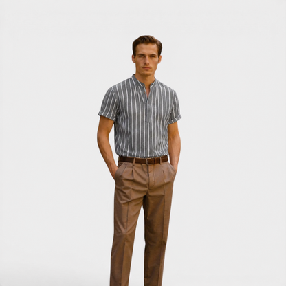 Men’s Linen Polo Shirt