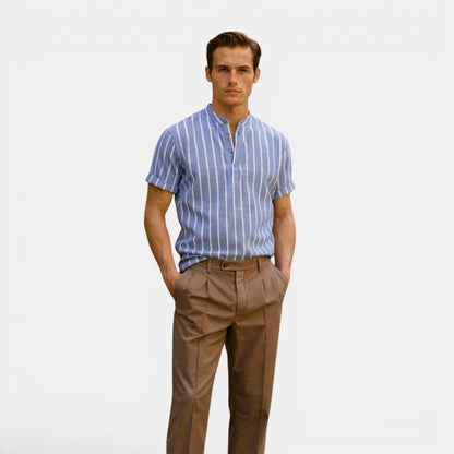 Men’s Linen Polo Shirt