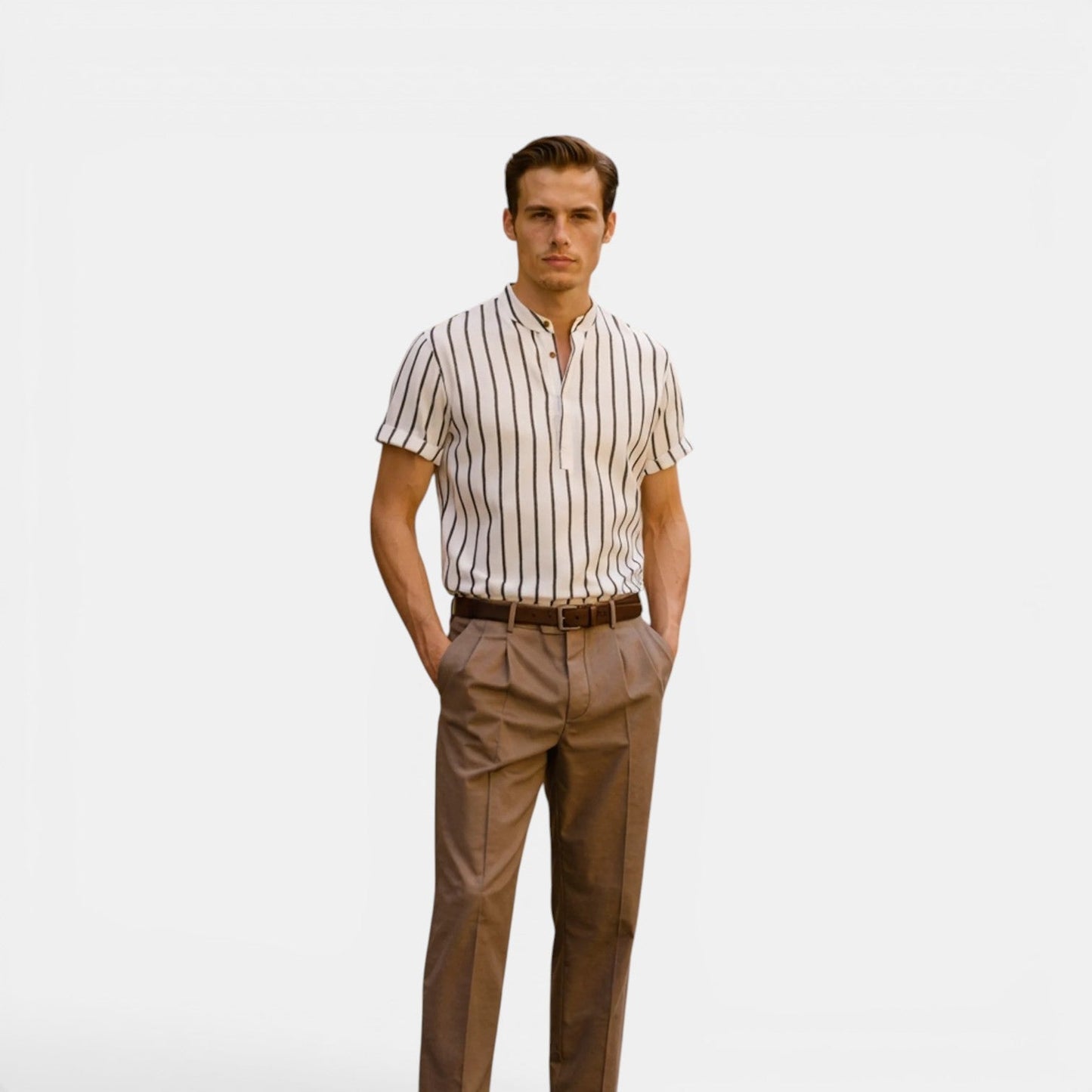 Men’s Linen Polo Shirt