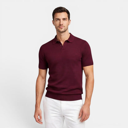 Men’s Slim Fit Knit Polo Shirt