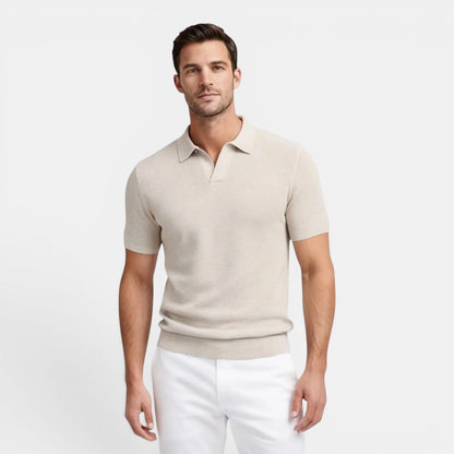 Men’s Slim Fit Knit Polo Shirt