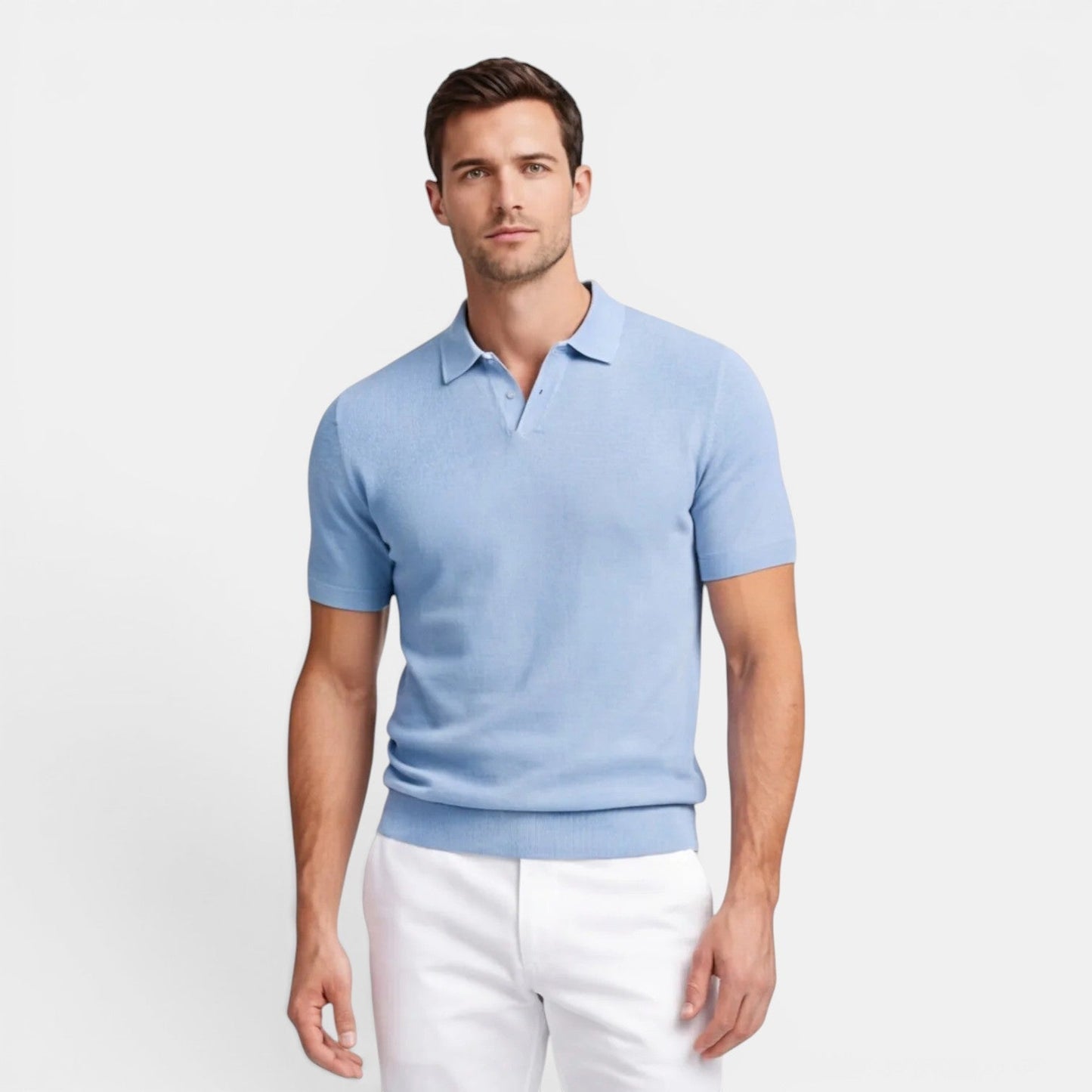 Men’s Slim Fit Knit Polo Shirt