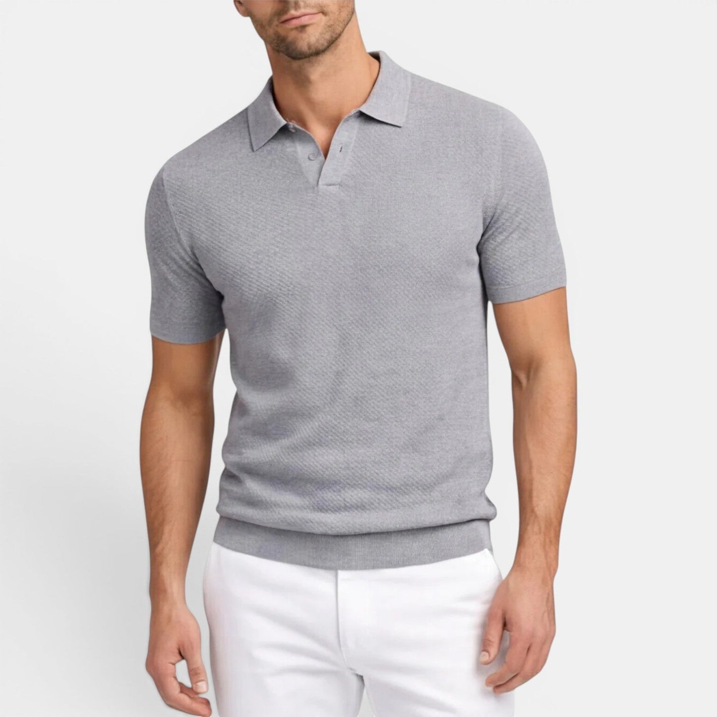 Men’s Slim Fit Knit Polo Shirt