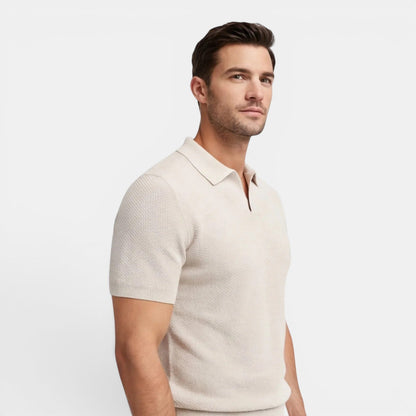 Men’s Slim Fit Knit Polo Shirt