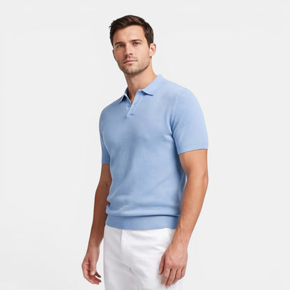 Men’s Slim Fit Knit Polo Shirt