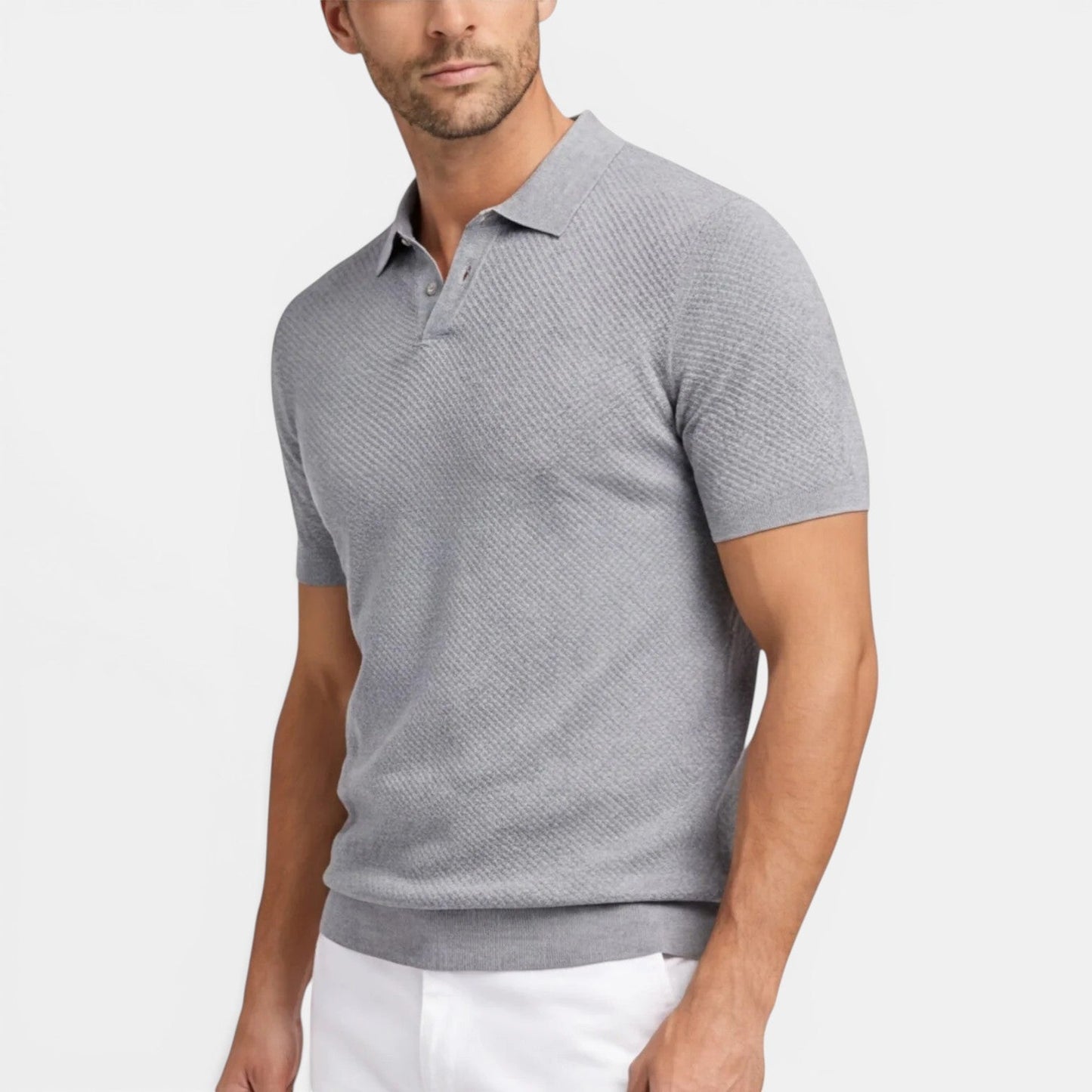 Men’s Slim Fit Knit Polo Shirt