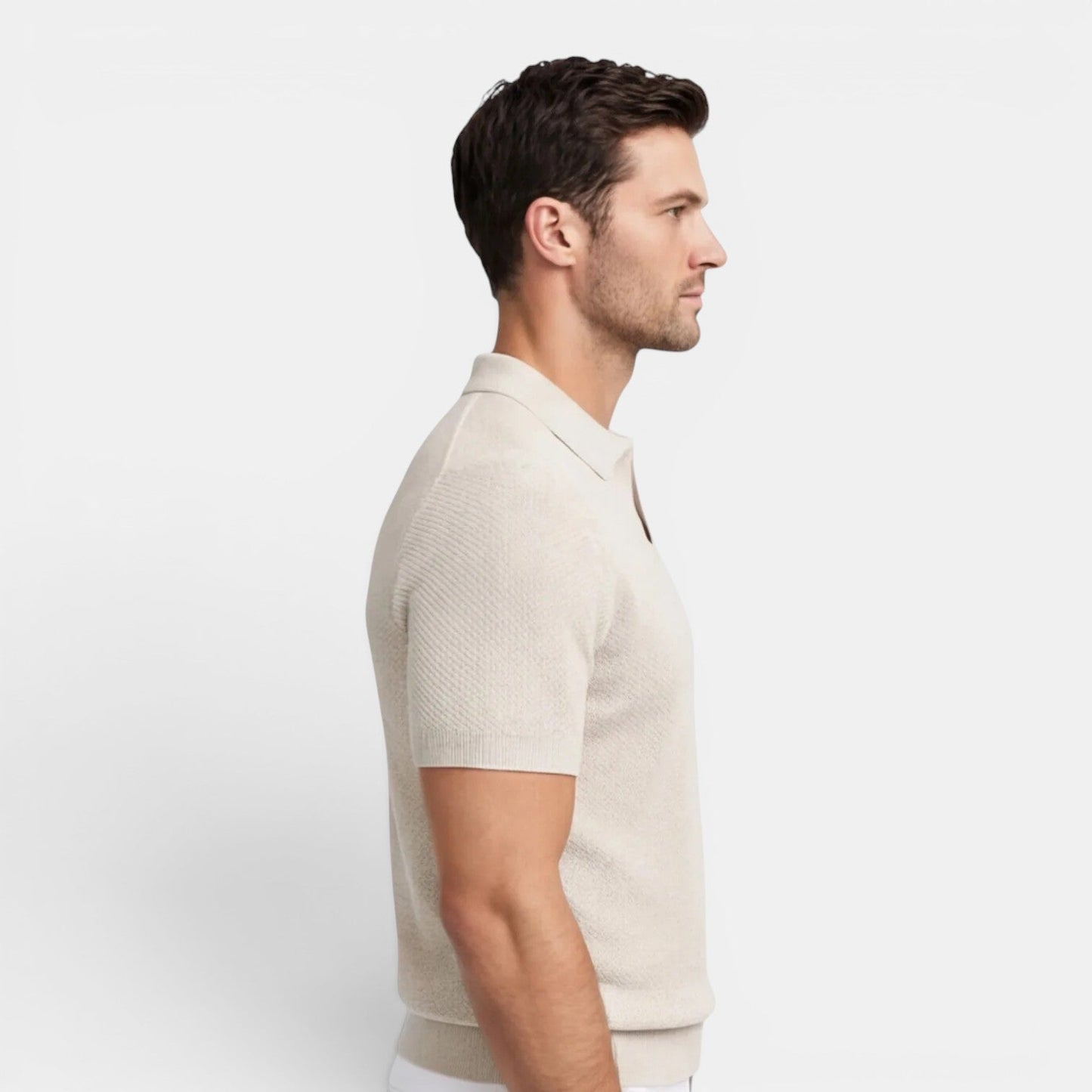 Men’s Slim Fit Knit Polo Shirt