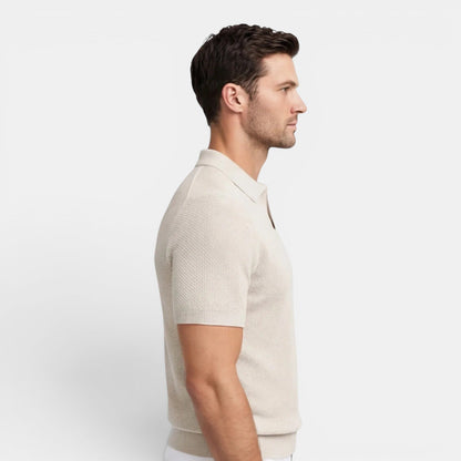 Men’s Slim Fit Knit Polo Shirt