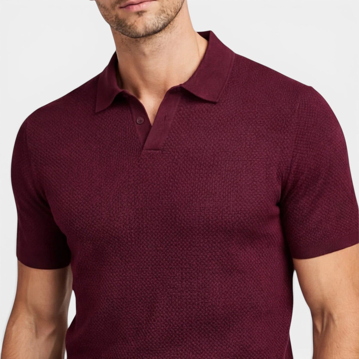 Men’s Slim Fit Knit Polo Shirt