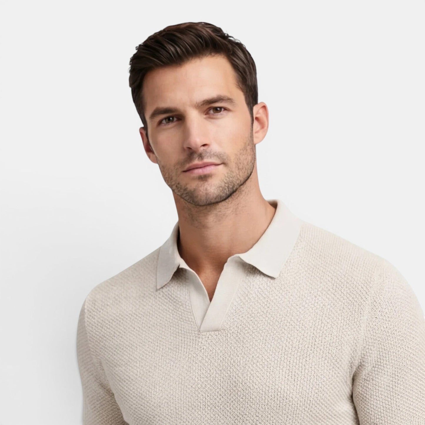 Men’s Slim Fit Knit Polo Shirt