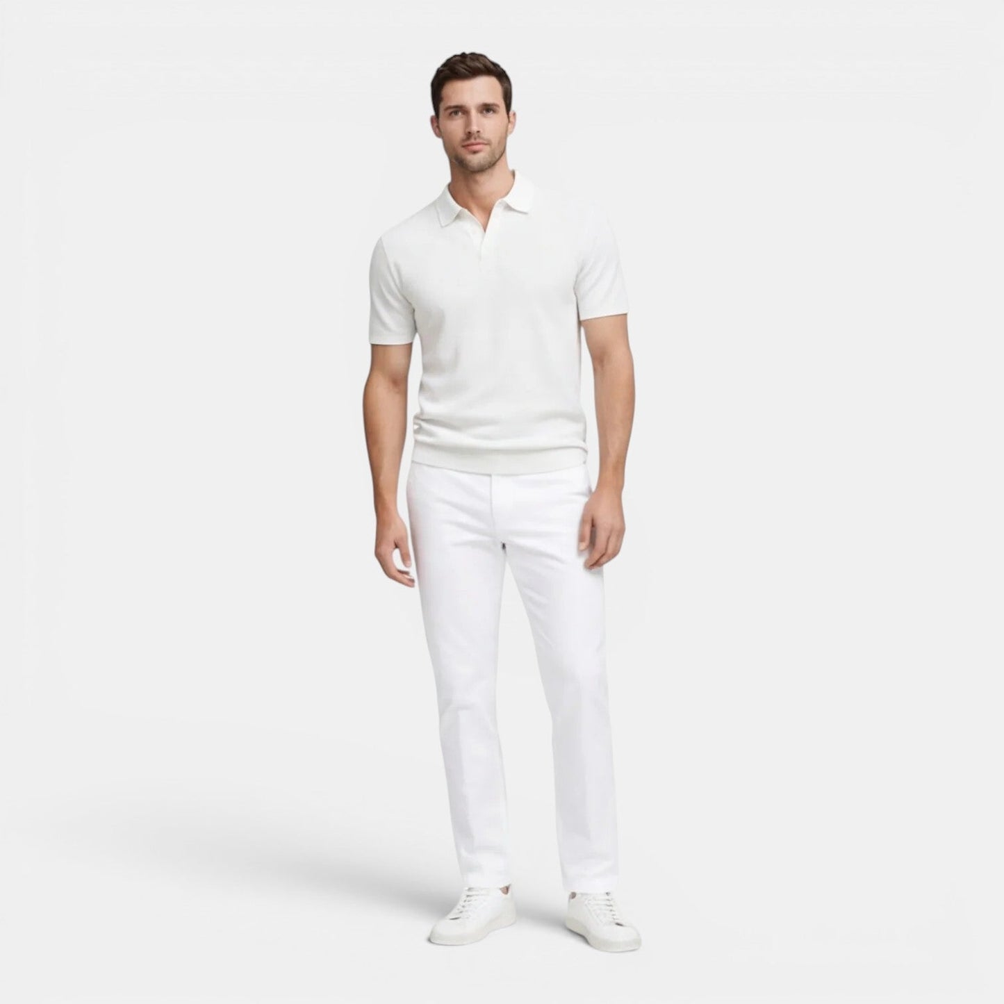 Men’s Slim Fit Knit Polo Shirt