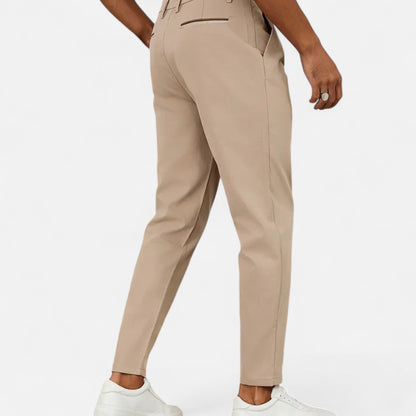 Men’s Classic Pleated Business Trousers