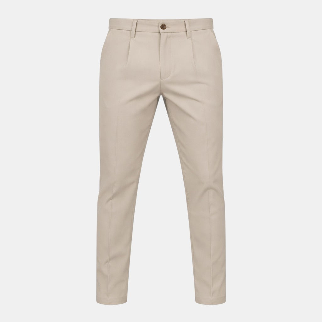 Men’s Classic Pleated Business Trousers