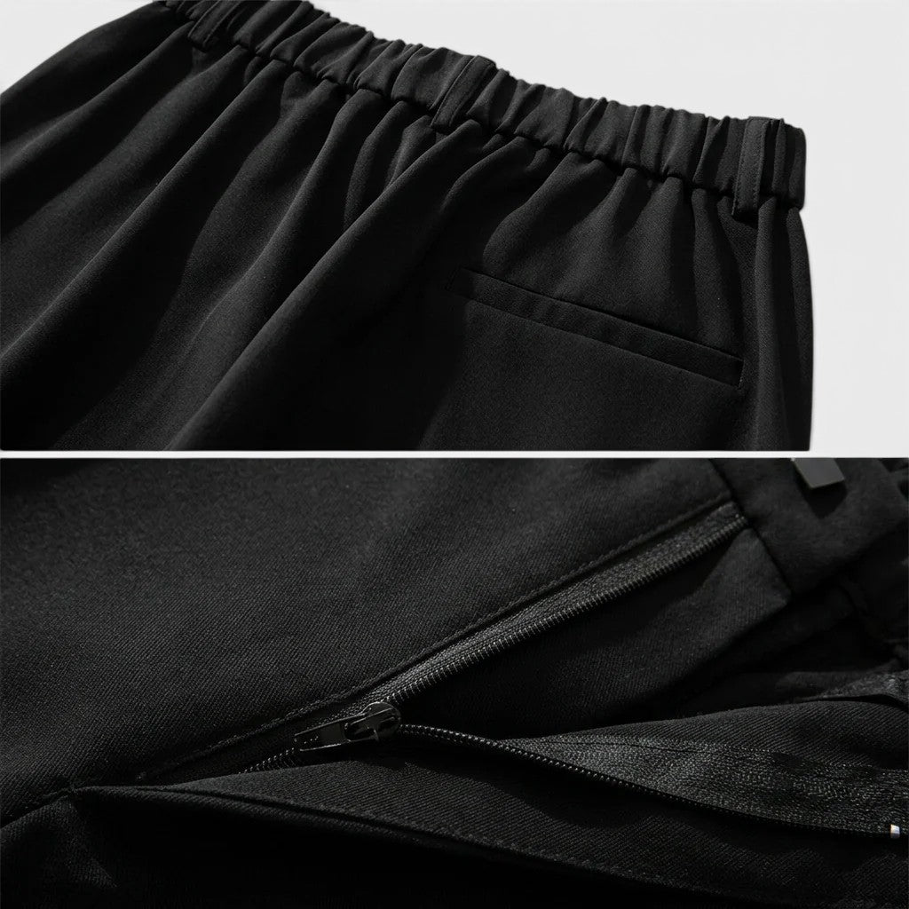 Men’s Pleated Straight Leg Trousers