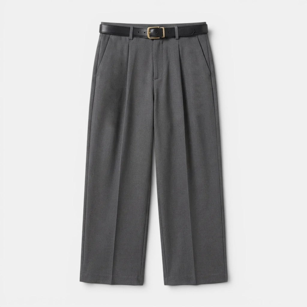 Men’s Pleated Straight Leg Trousers