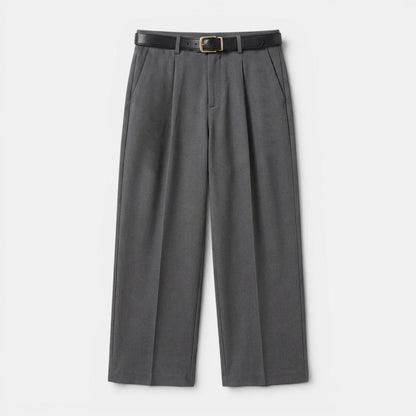 Men’s Pleated Straight Leg Trousers